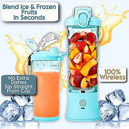 Portable Smoothie Blender Cup | Best Personal Rechargeable USB Juicer Bottle